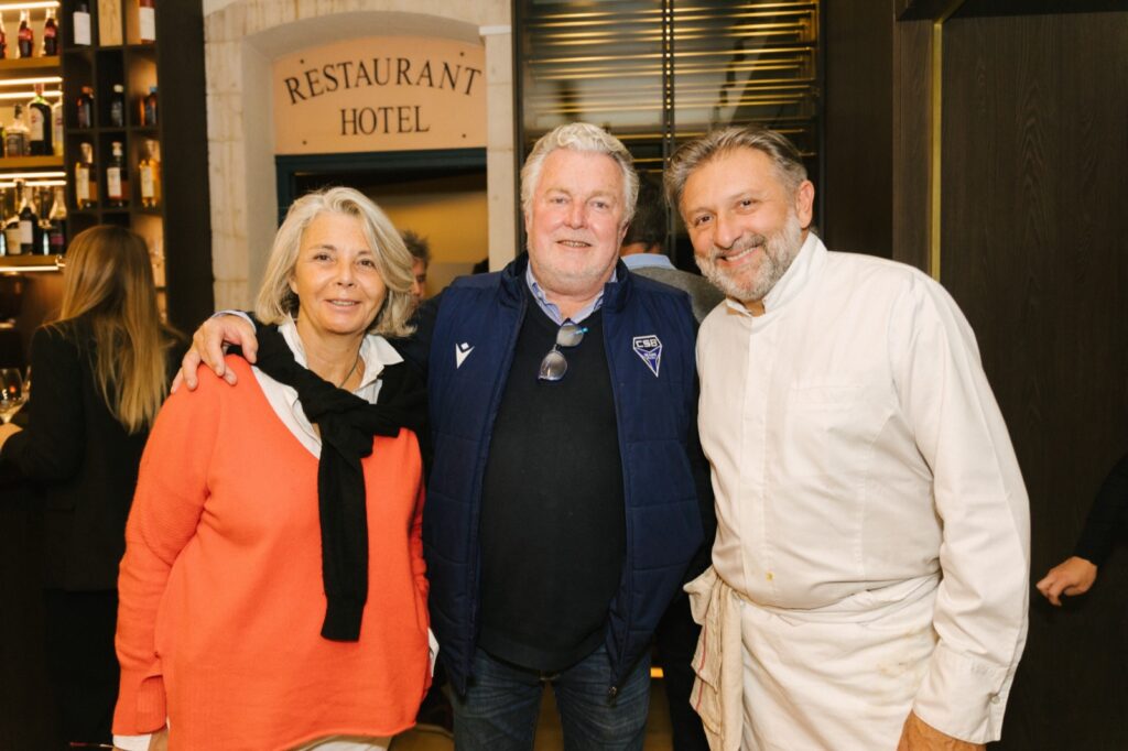 Chef Bruno Doucet Beaune avec André Goichot — vigneron bourguignon partenaire
